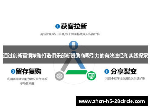 通过创新营销策略打造俱乐部新赞助商吸引力的有效途径和实践探索